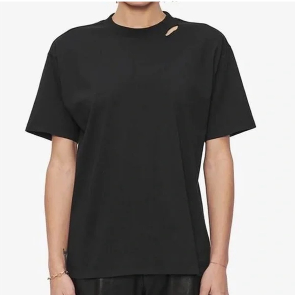 Anine Bing Black Milo Tee Size Small